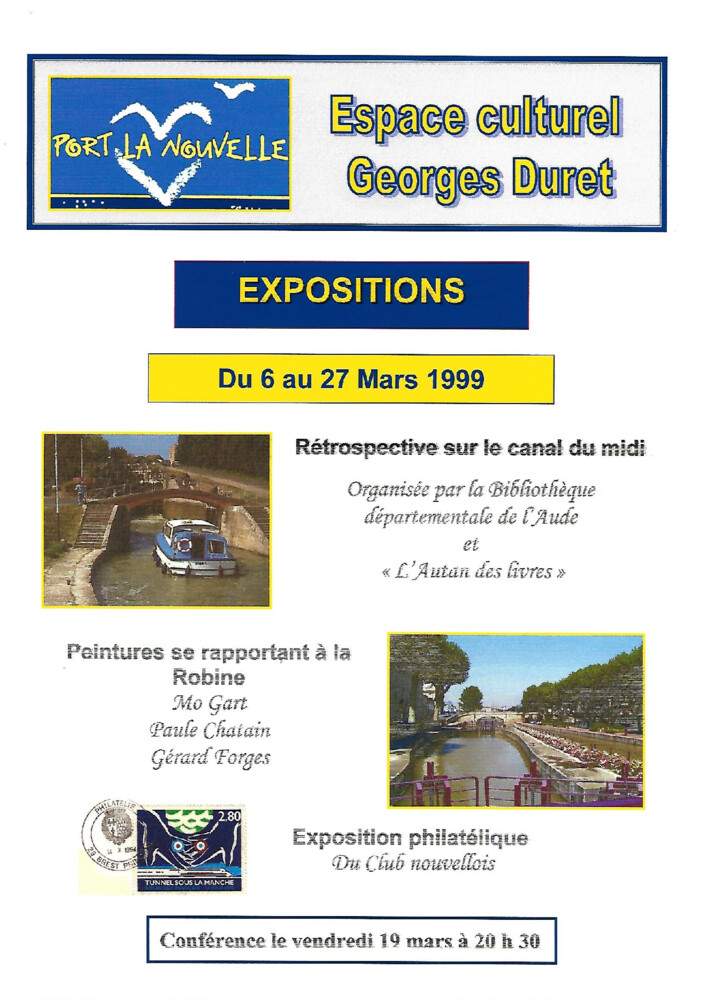 thumbnail of exposition Canal du Midi 6 au 27 mars 1999