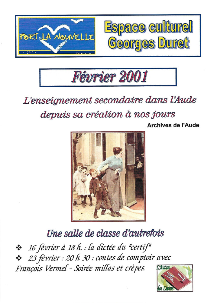 thumbnail of Exposition Salle de classe d’autrefois février 2001