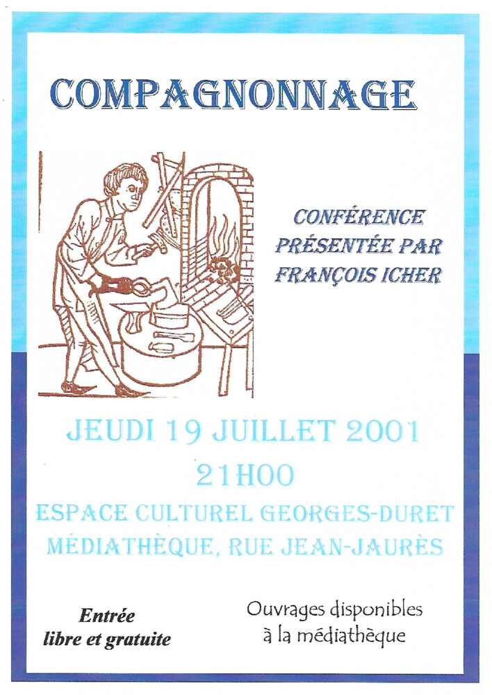 thumbnail of Conférence le compagnonage 19 juillet 2001