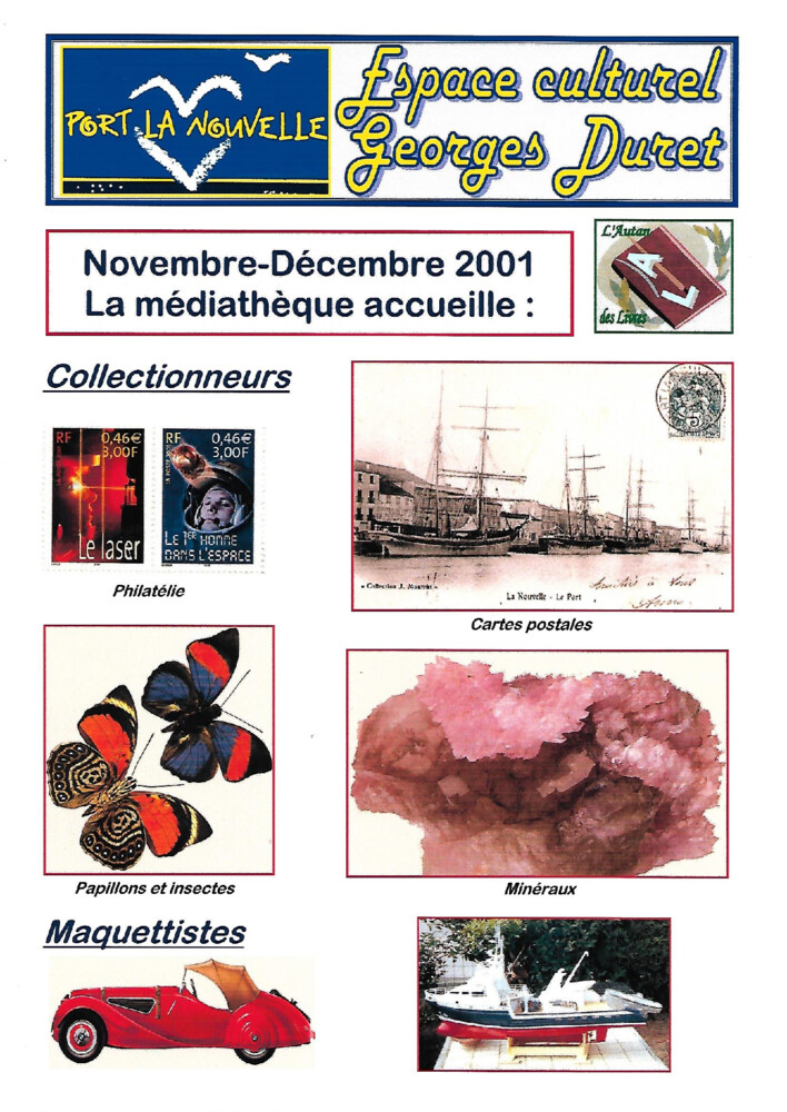 thumbnail of Exposition Les collectionneurs novembre – décembre 2001