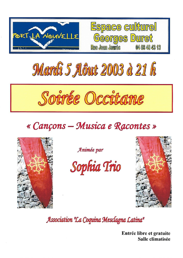 thumbnail of Spectacle soirée occitane 5 aout 2003