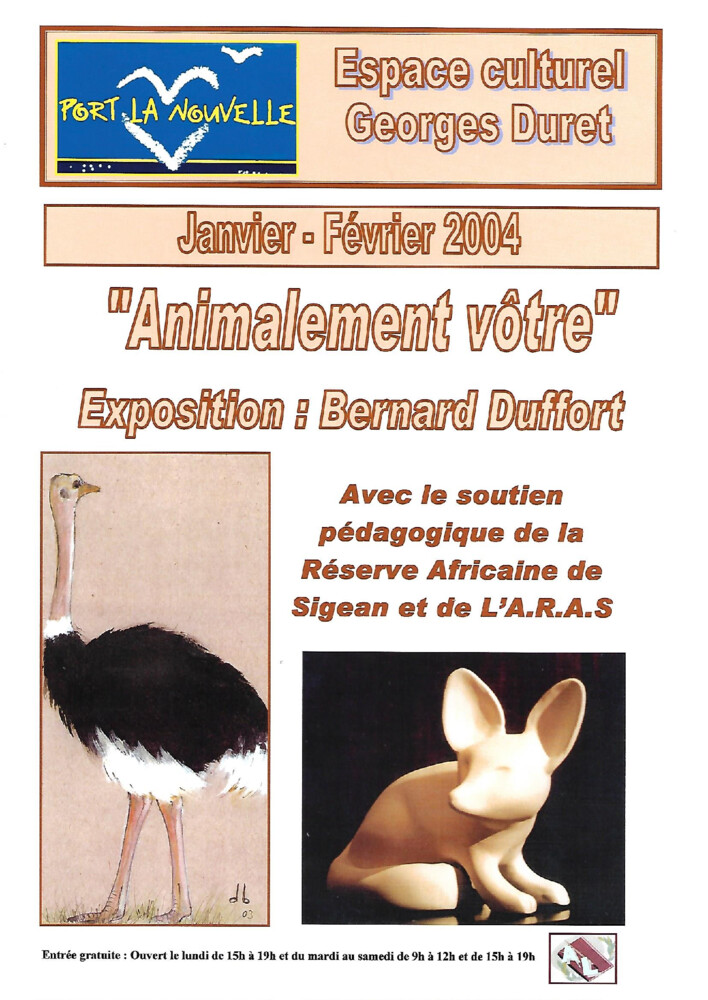 thumbnail of Exposition animalement votre Janvier – février 2004