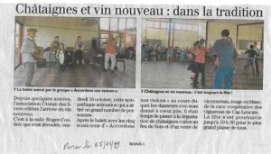 Châtaignes et vin nouveau L'Autan des Livres