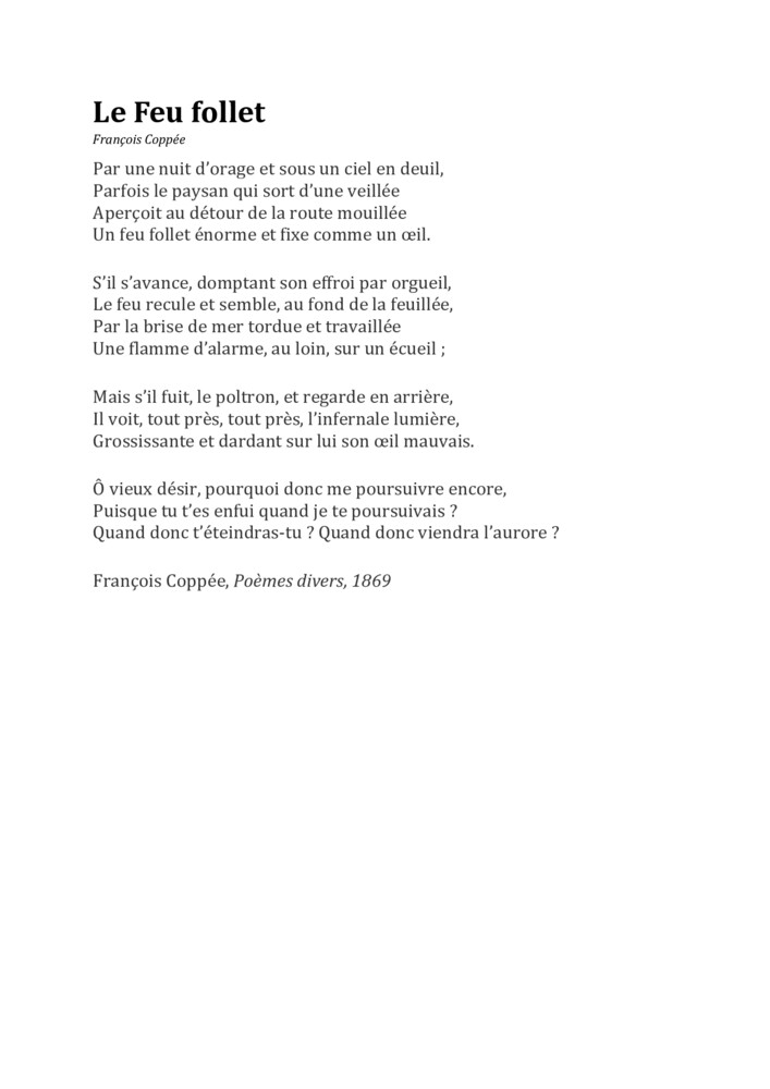 thumbnail of Le Feu follet