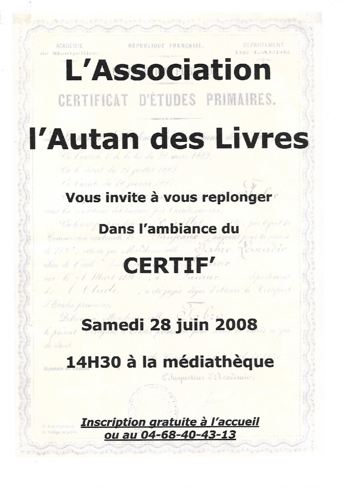 thumbnail of Certif’ 28 juin 2008