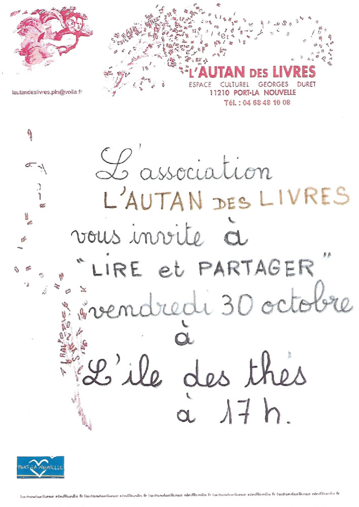 thumbnail of Lire et partager 30 octobre 2009