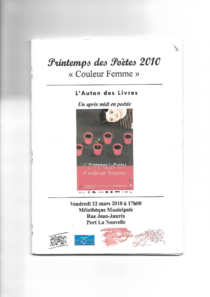thumbnail of Printemps des poètes mars 2010