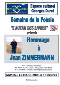 thumbnail of Printemps des poètes 15 mars 2003